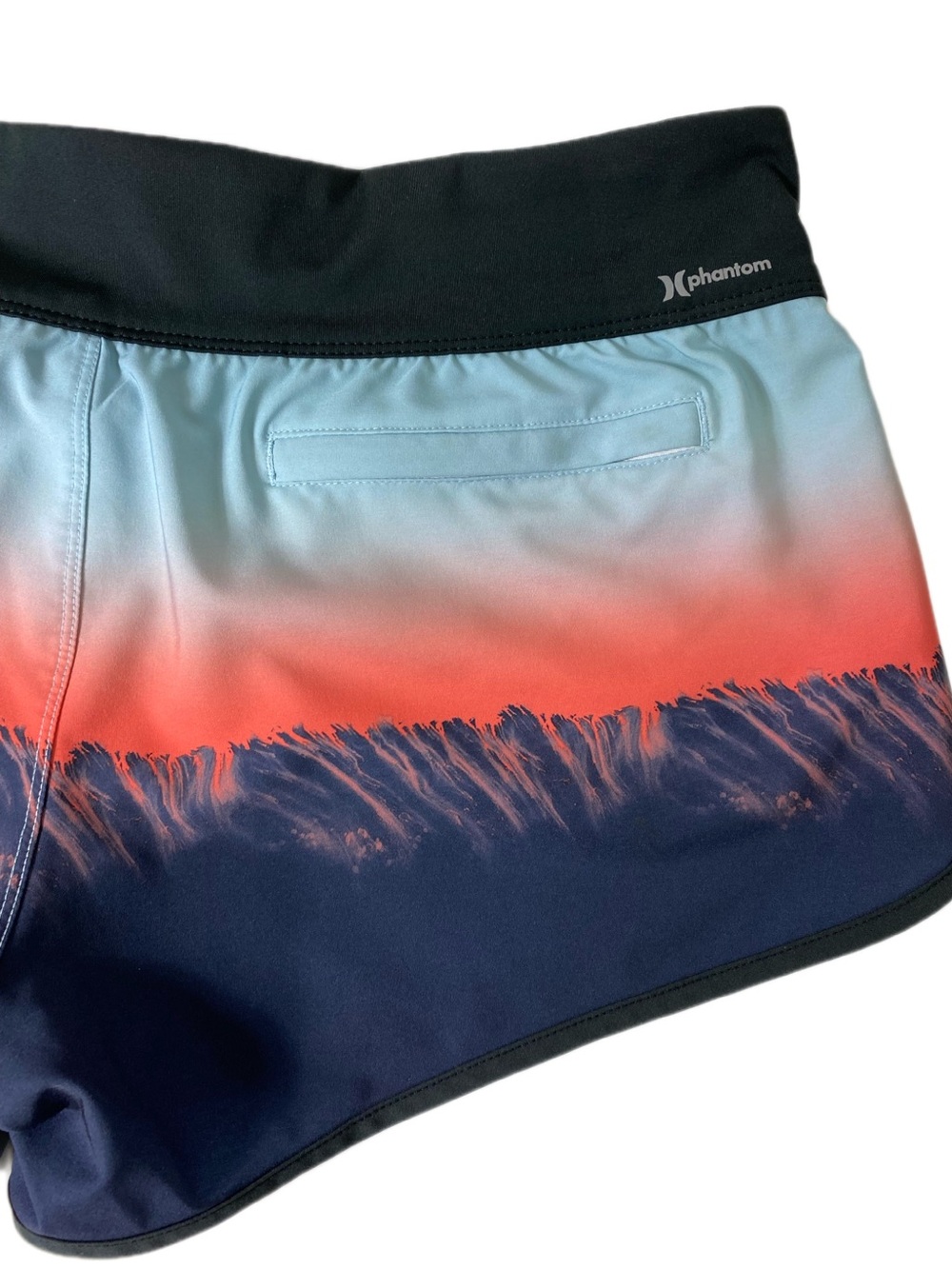 Hurley Women’s Board Shorts Size Large Sunset Ombre Swim Tropical Sunset Shorts - Picture 7 of 11